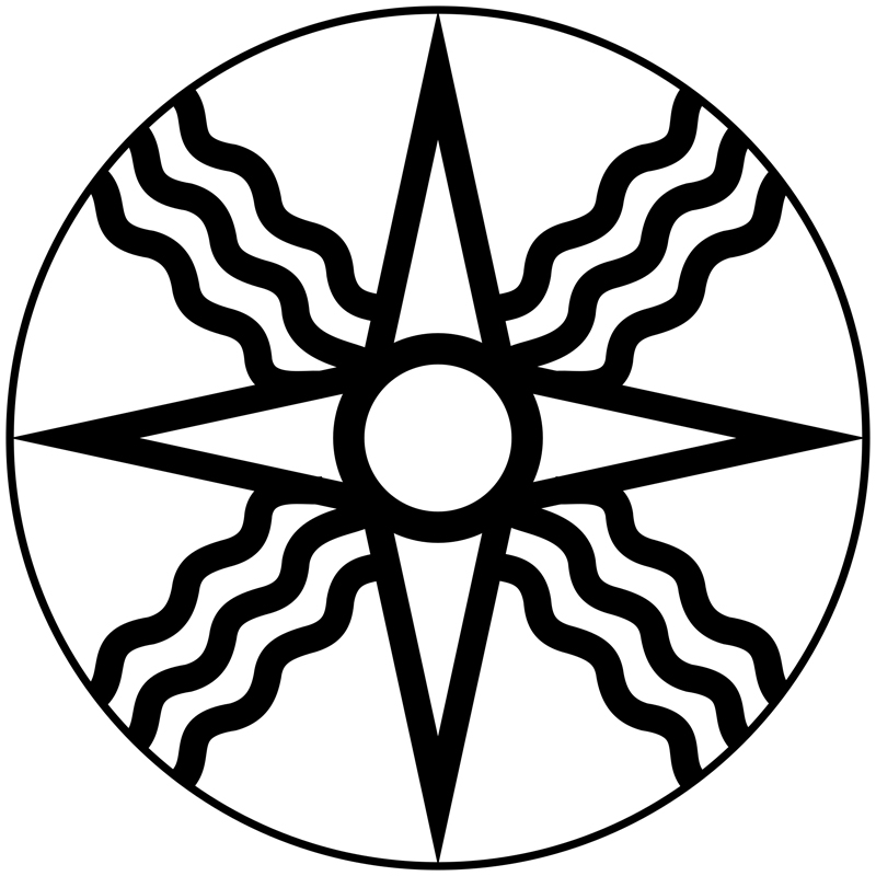 Symbol of Sun god Shamash